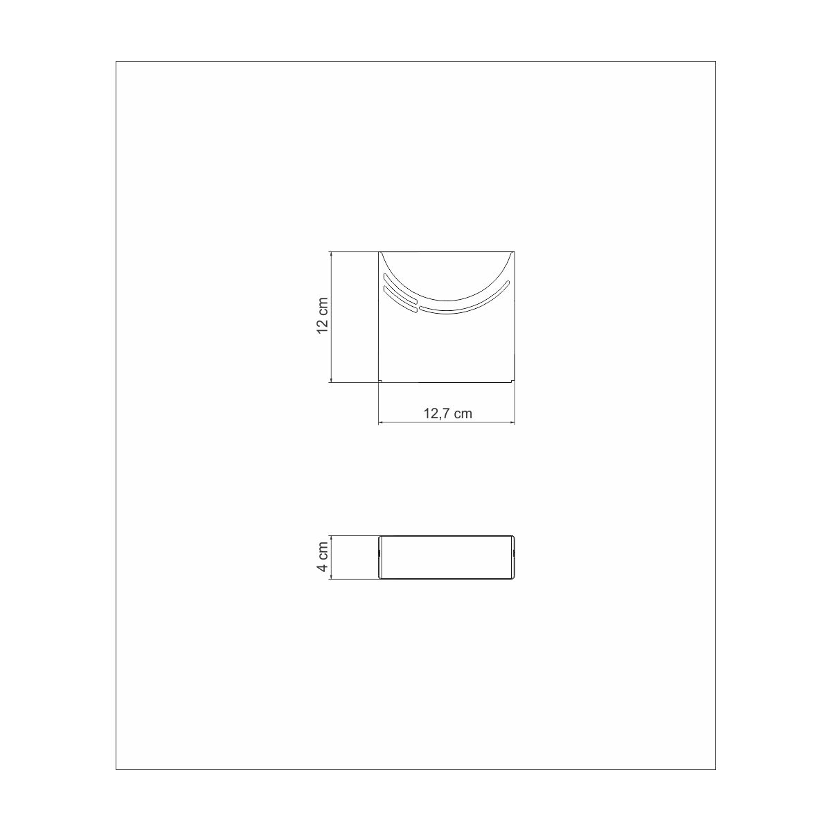 Tramontina Ciclo stainless steel napkin holder with hollowed-out details
